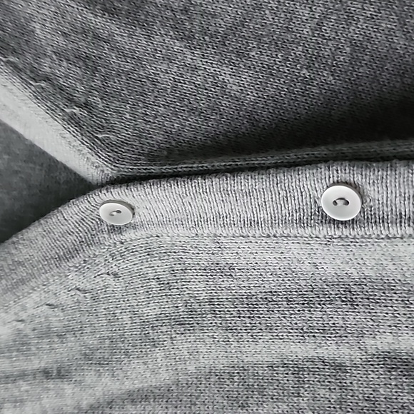 Uniqlo Cotton Cashmere Fitted Button Up Fully Fashioned Knit Cardigan - Picture 5 of 7